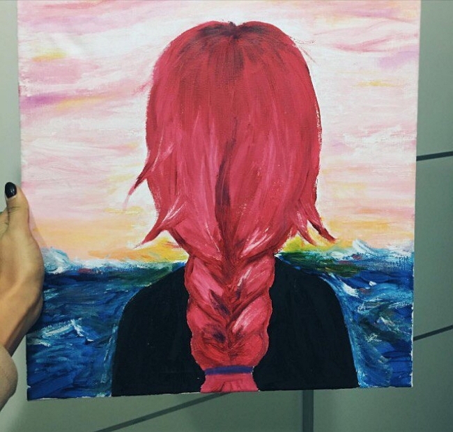 Лиза Полыгалова продаёт свою картину Лиза Полыгалова продаёт свою картину