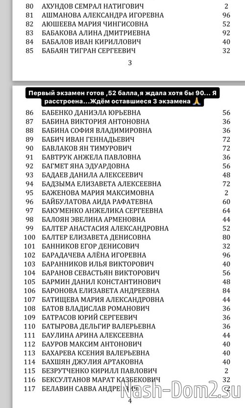 Анастасия Балтер: Я не согласна с результатом 52 балла Анастасия Балтер: Я не согласна с результатом 52 балла